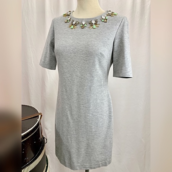 eliza j jeweled sheath dress